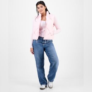 Madden Girl Juniors Bow Trim Puffer Vest